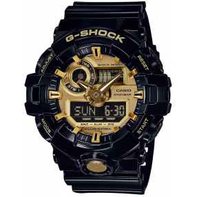 Zegarek G-SHOCK NO COMPLY BLACK AND GOLD GA-710GB-1AER